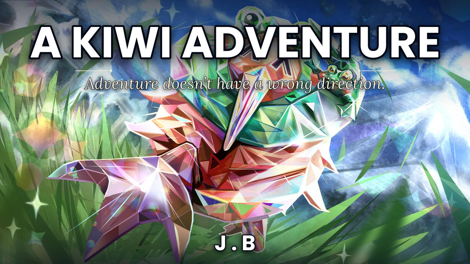 The cover image of 'A Kiwi Adventure' novel.